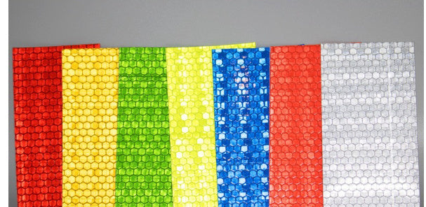 Solid Color Crystal Color Lattice Motorcycle Night Warning Reflective Stripe