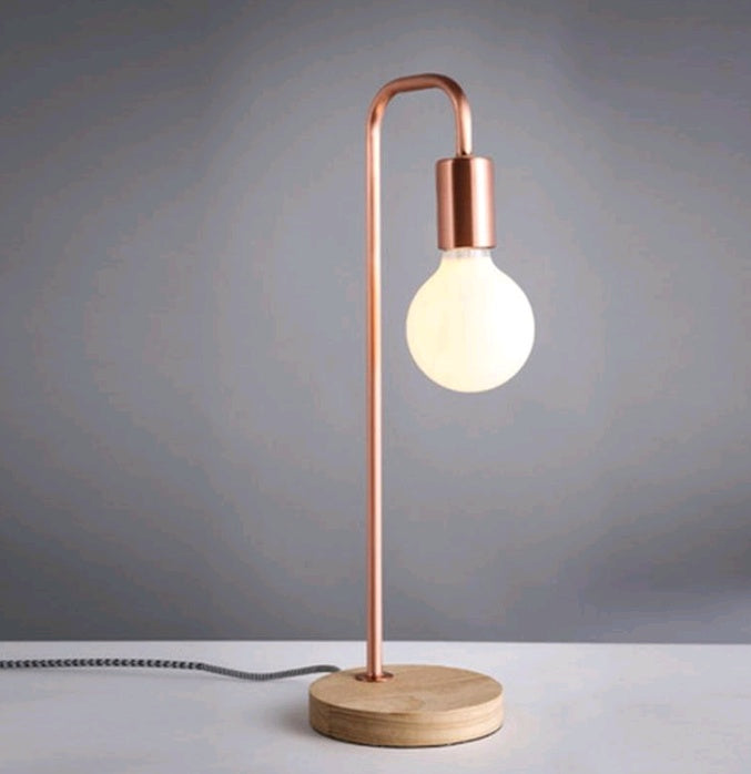 Nordic Simple Personality Table Lamp Living Room Bedroom Study Modern Desk Bedside Lamp Wooden Small Table Lamp Lighting