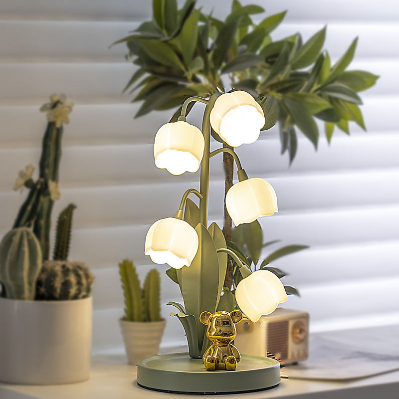 Lily Table Lamp Simple Decorative Floral Festive Lantern