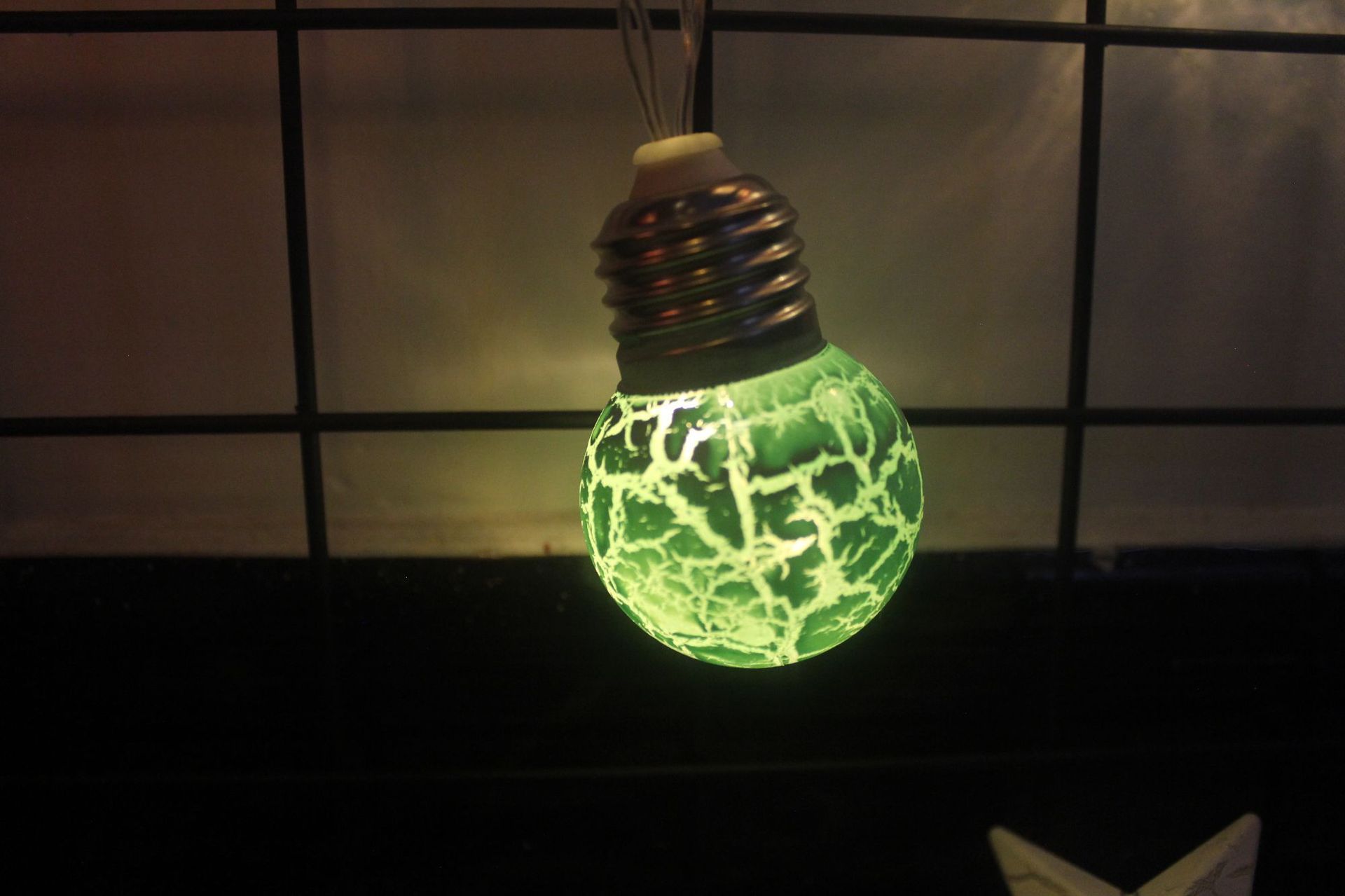 Led Lights Cracked Bulbs String Of Festive Decorations