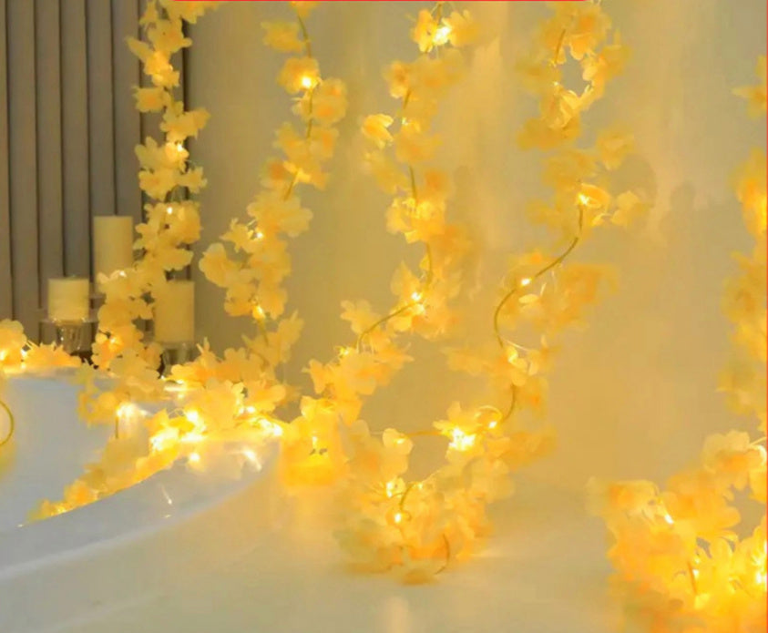 Sakura Lighting Chain Outdoor Atmosphere Led Christmas Rattan Lighting Chain