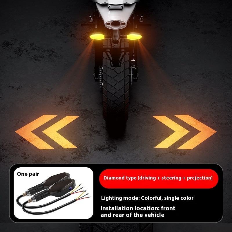 Motorcycle Projection Turn Light LED Turn Highlight Warning Light