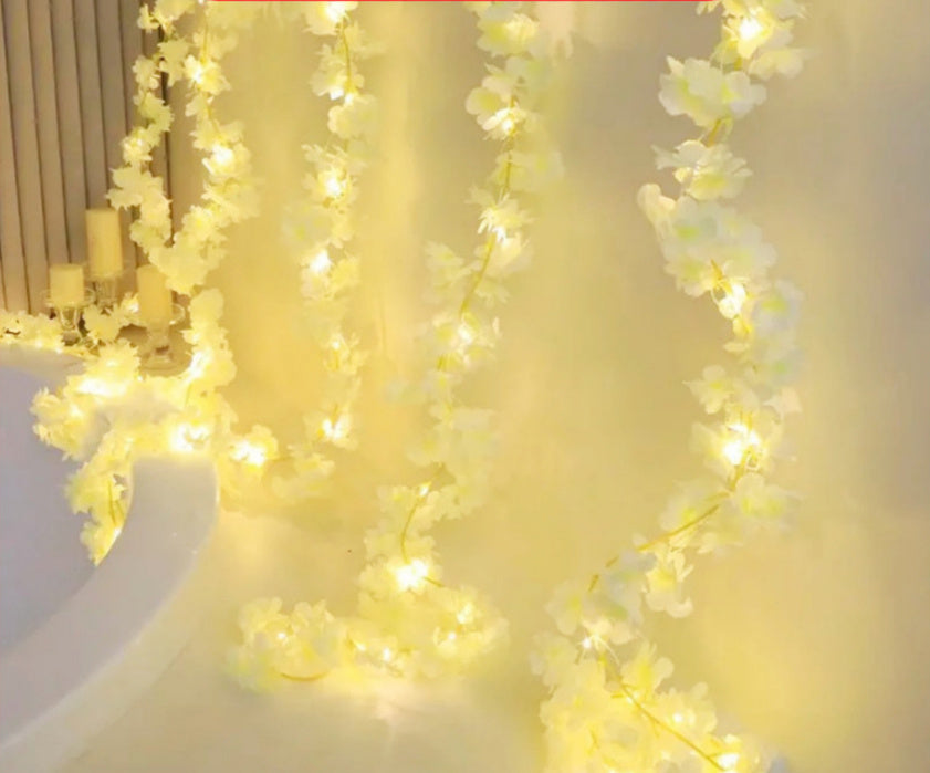 Sakura Lighting Chain Outdoor Atmosphere Led Christmas Rattan Lighting Chain